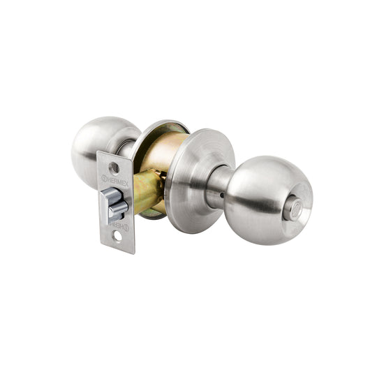 CEPO-31R Cerradura tipo esfera para recámara, cromo mate, HERMEX