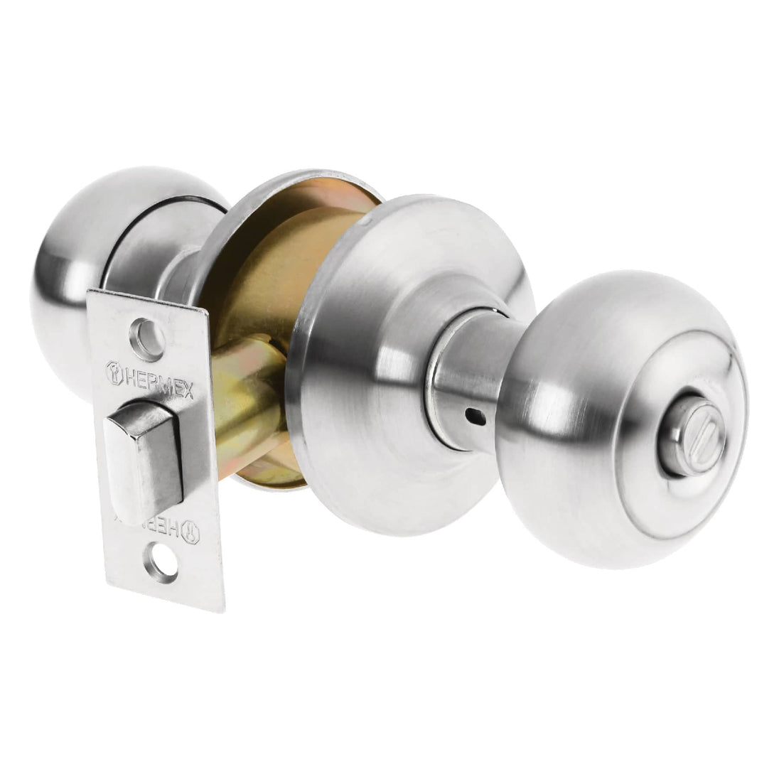 CEPO-32B Cerradura tipo oval para baño, cromo mate, HERMEX