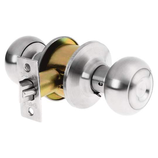 CEPO-32E Cerradura tipo oval para entrada, cromo mate, HERMEX