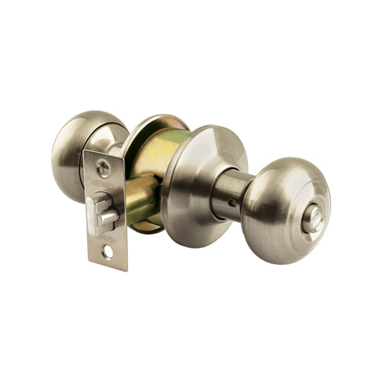 CEPO-42R Cerradura tipo oval para recámara, níquel satín, HERMEX
