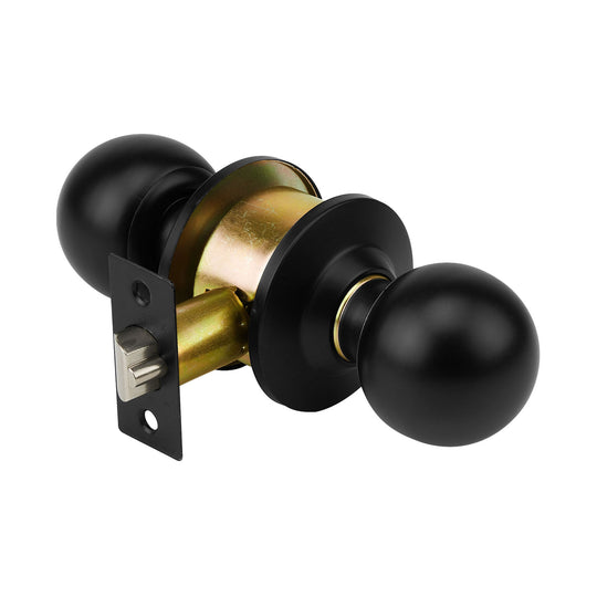 CEPO-61E Cerradura pomo, negro, esfera, entrada, HERMEX
