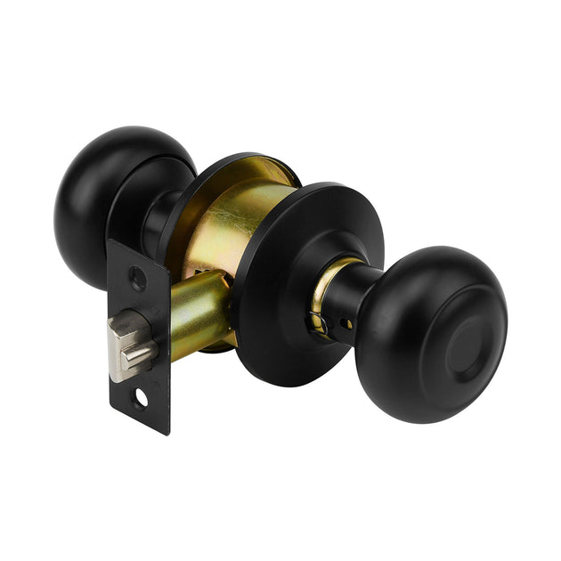 CEPO-62E Cerradura pomo, negro, oval, entrada, HERMEX