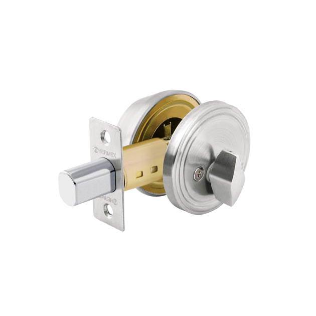 CERO-31P Cerrojo llave-mariposa cromo mate, llave tradicional, HERMEX