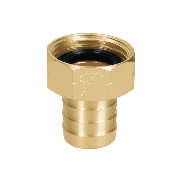 CF-3/4B Conector 3/4" hembra de latón sólido para manguera, Truper