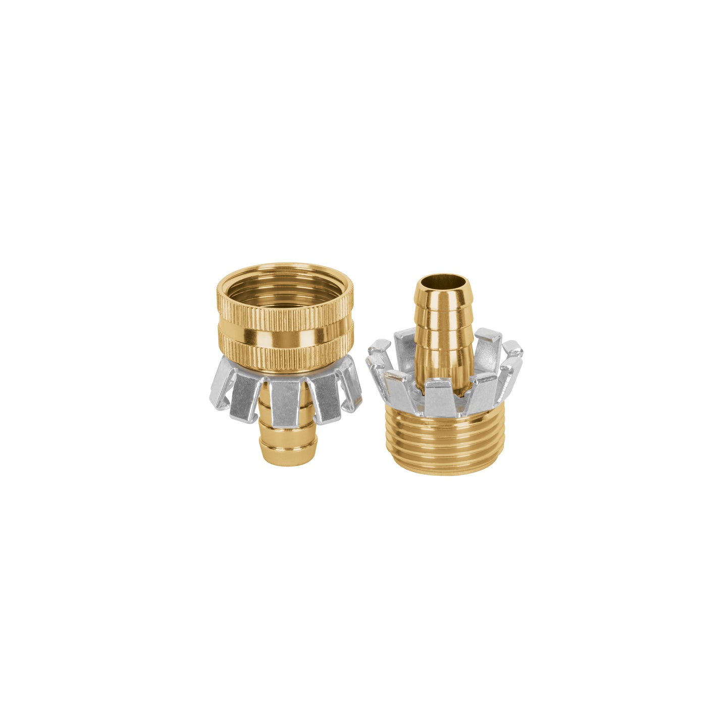 CFM-1/2AG Juego de conectores 1/2" macho/hembra tipo garra de aluminio