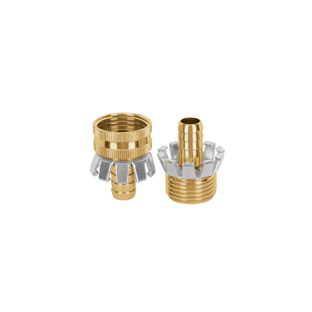 CFM-1/2AG Juego de conectores 1/2" macho/hembra tipo garra de aluminio