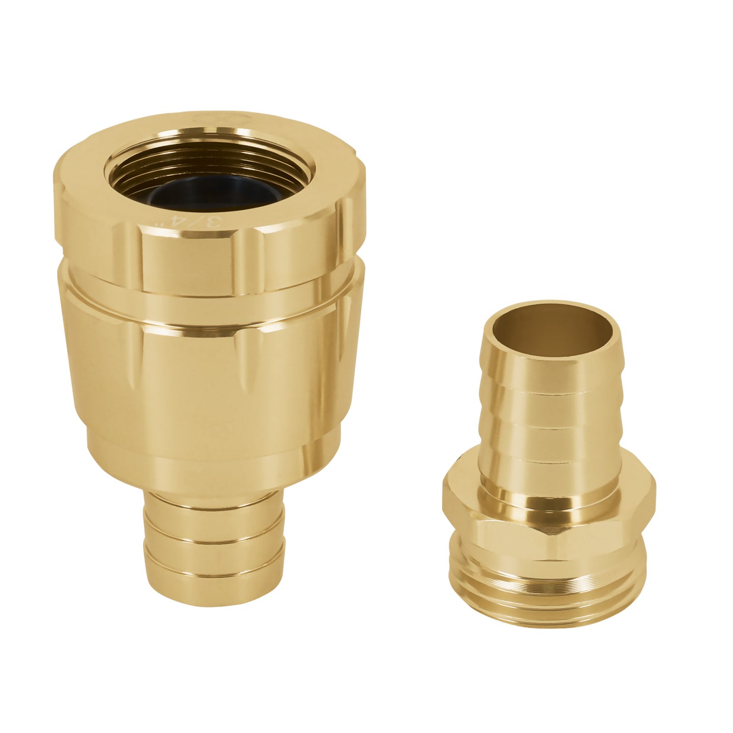 CFM-3/4R Juego de conectores 3/4" macho/hembra robustos de aluminio