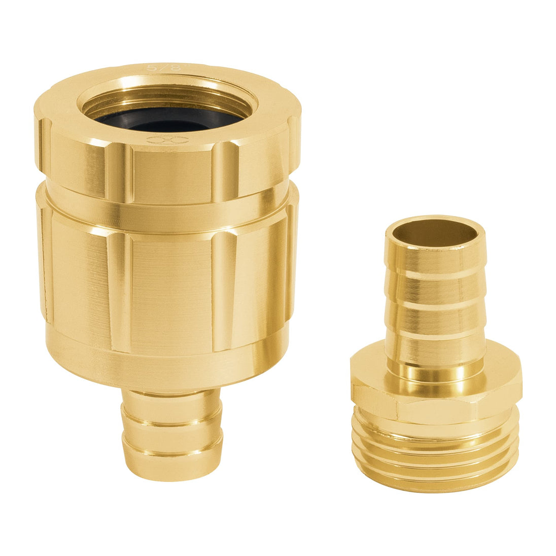 CFM-5/8R Juego de conectores 5/8" macho/hembra robustos de aluminio