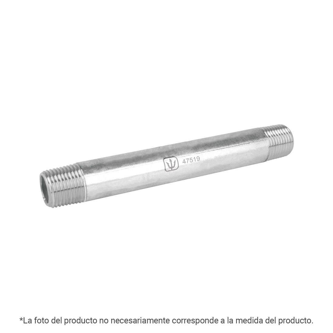 CG-449 Niple de acero galvanizado 1/4" x 2", FOSET