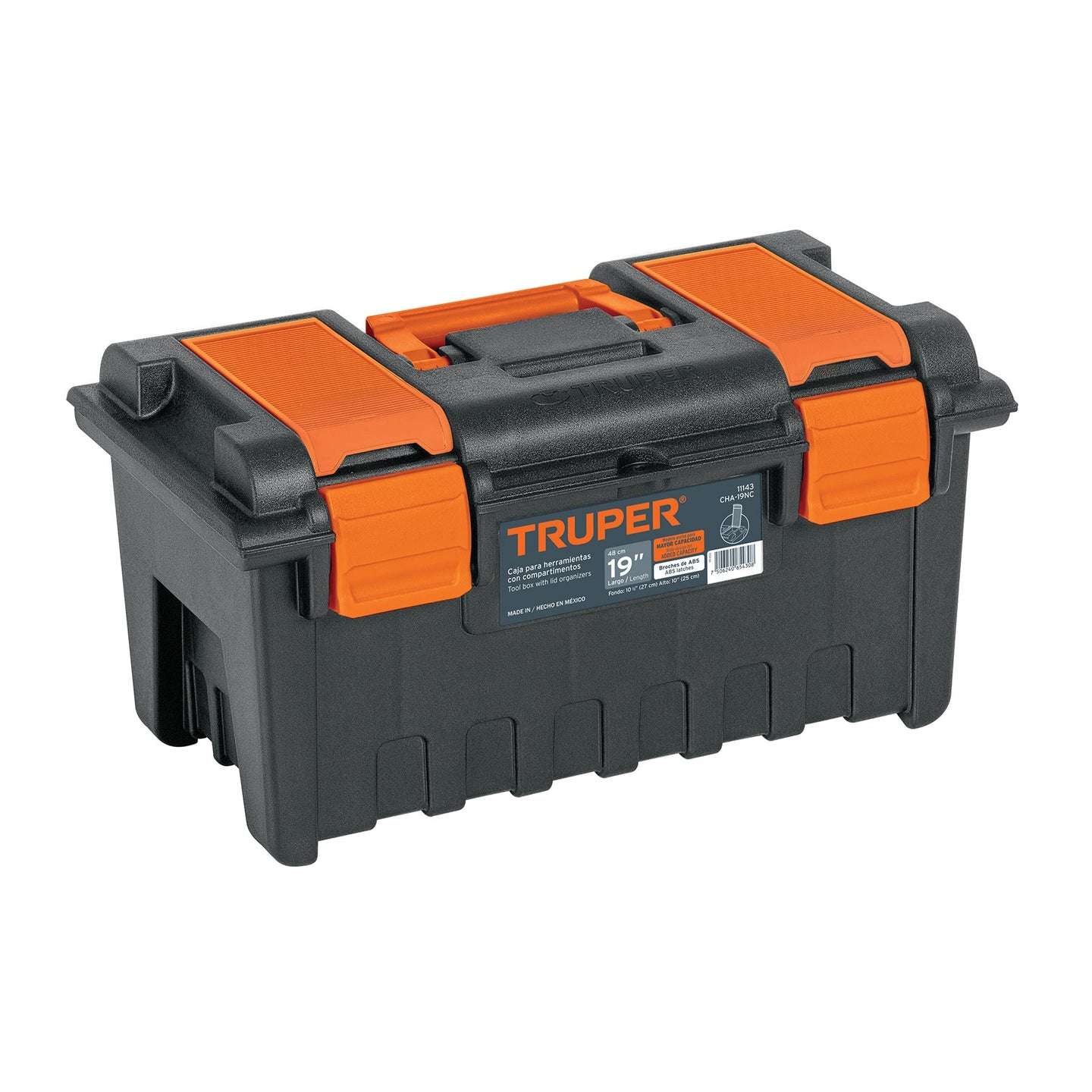 CHA-19NC Caja para herramienta de 19" con compartimentos, TRUPER