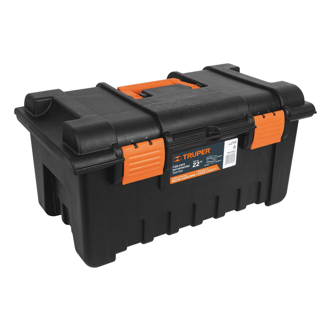 CHA-22N Caja para herramienta de 22" sin compartimentos, TRUPER