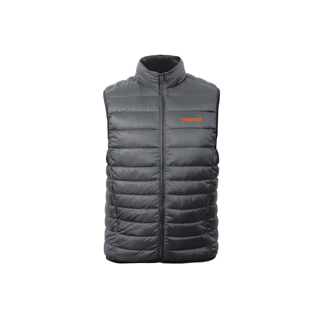 CHA-GC-C Chaleco de plumas ligero para hombre, gris, CH, TRUPER
