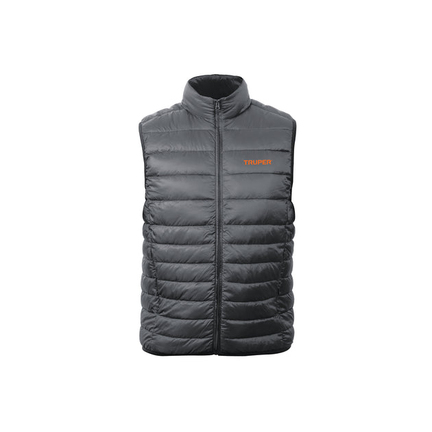 CHA-GC-M Chaleco de plumas ligero para hombre, gris, M, TRUPER