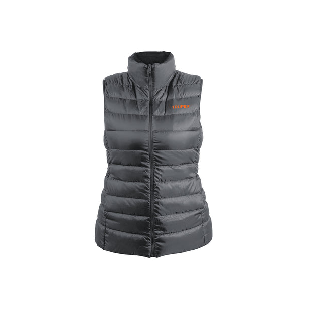 CHA-GD-M Chaleco de plumas ligero para mujer, gris, M, TRUPER