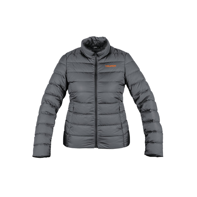 CHAM-GD-CH Chamarra de plumas ligera para mujer, gris, CH, TRUPER