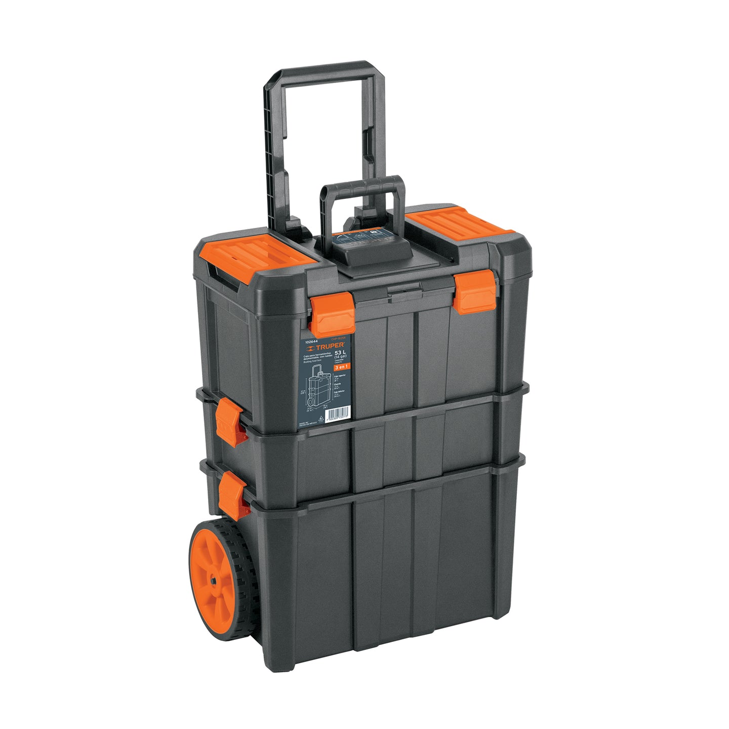 CHP-1925R Caja para herramienta,19"x25" con ruedas, 3 en 1 desmontable