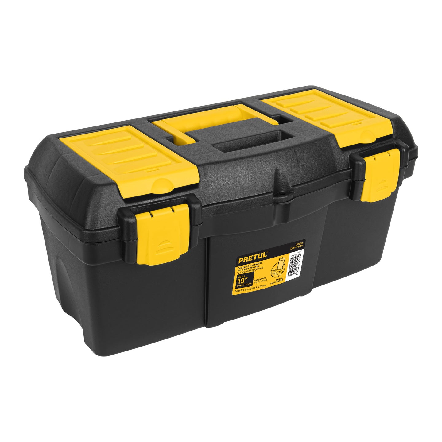 CHP-19CP Caja para herramienta de 19" con compartimentos, Pretul
