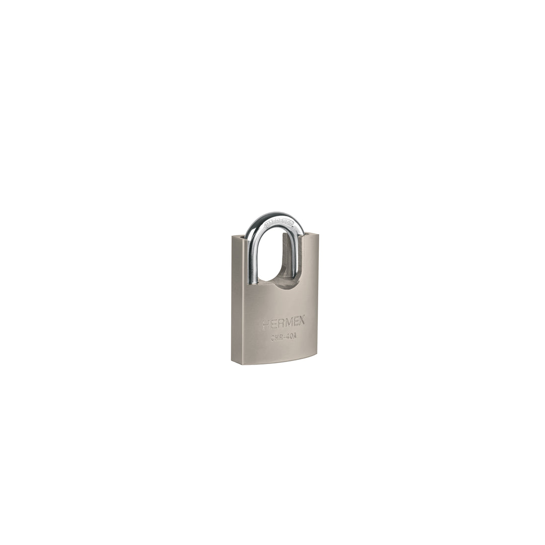 CHR-40A Candado de hierro 40 mm con coraza, llave de disco, HERMEX