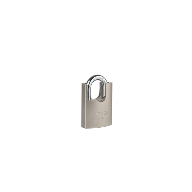 CHR-40A Candado de hierro 40 mm con coraza, llave de disco, HERMEX