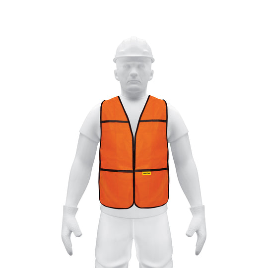 CHS-100N Chaleco de seguridad, uso de día, naranja, PRETUL