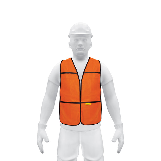 CHS-100N Chaleco de seguridad, uso de día, naranja, PRETUL