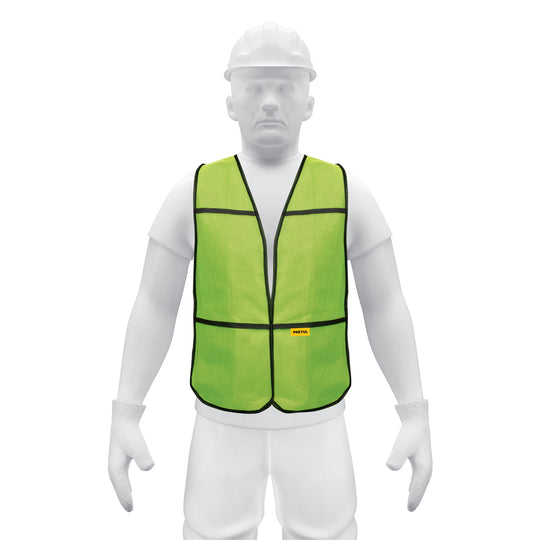 CHS-100V Chaleco de seguridad, uso de día, verde, PRETUL