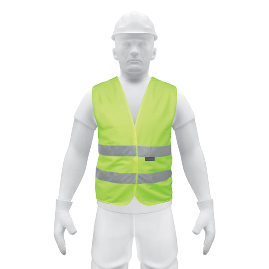 CHS-500V Chaleco de seguridad verde con cintas de alta visibilidad