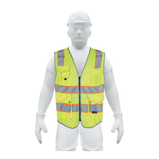 CHS-900V-XL Chaleco de seguridad de alta visibilidad, verde, XG, EXPERT