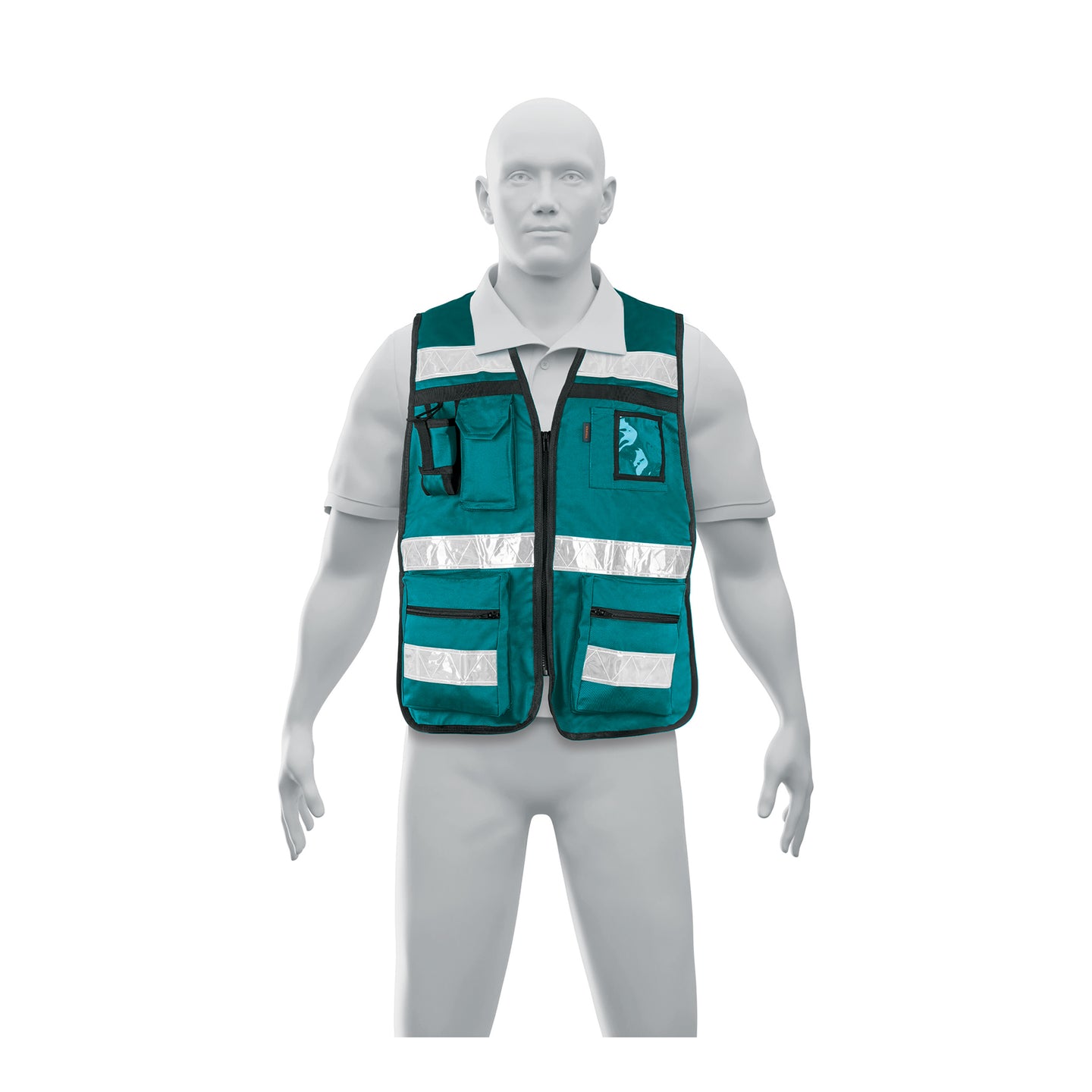 CHS-900V Chaleco brigadista con cintas reflejantes, color verde