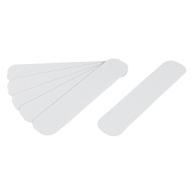 CIA-02B Tarjeta 6 tiras 23cm antiderrapantes blancas 50mm c/abrasivo
