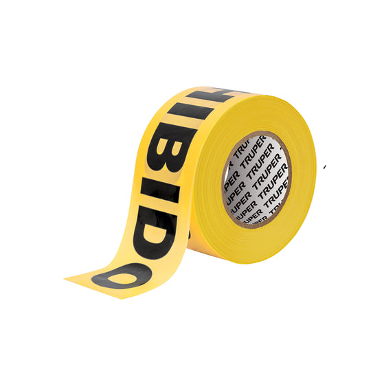 CIDE-303 Rollo de 305 m de cinta delimitadora "Prohibido", Truper