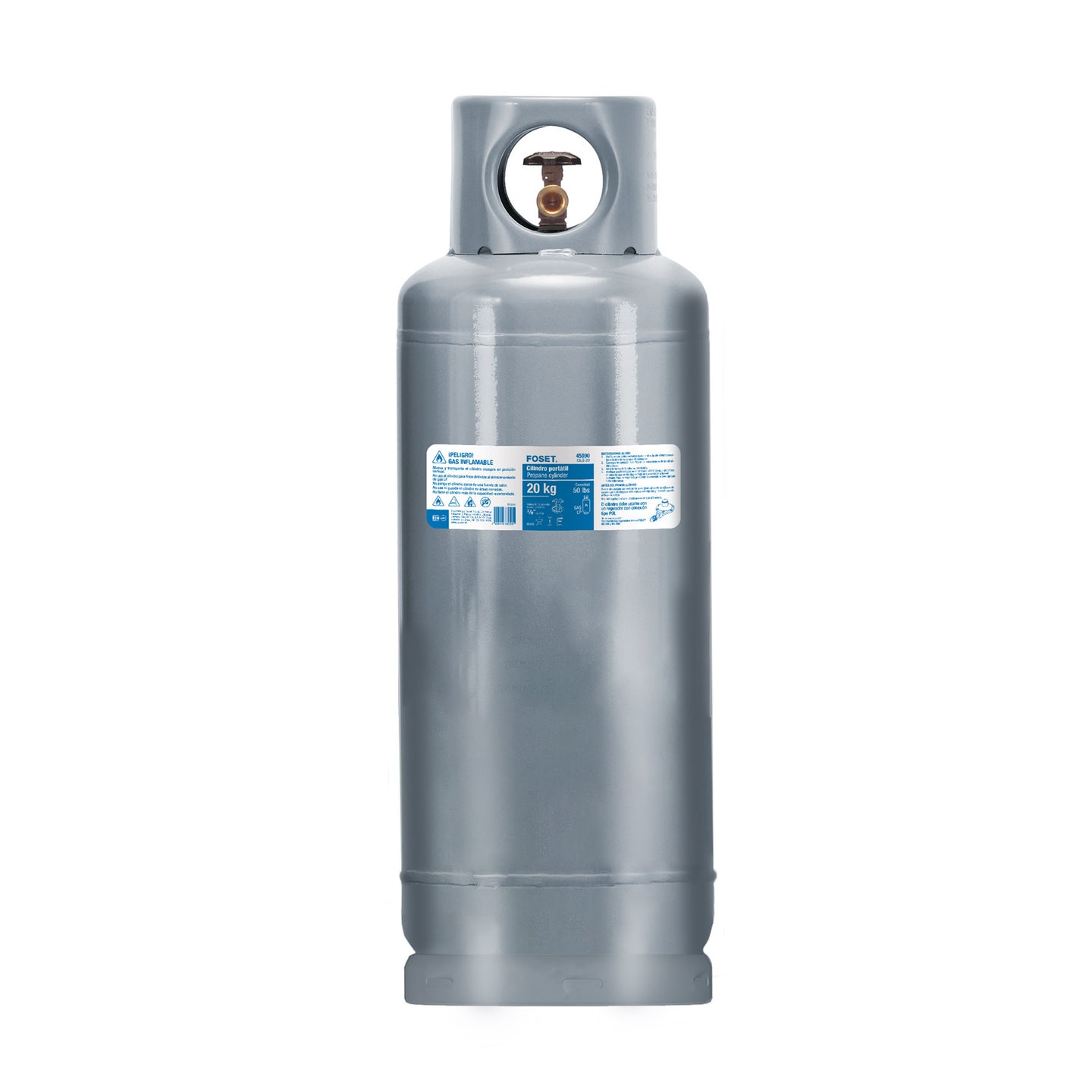 CILG-20 Cilindro portátil para gas LP, 20kg (44lb) FOSET