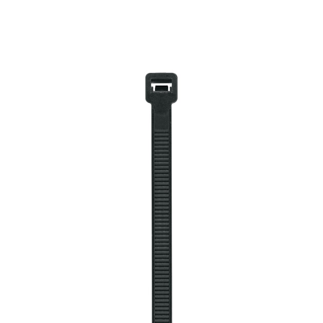 CIN-12030N Bolsa con 10 cinchos plásticos 120 lb, 300 x 7.5 mm, negros
