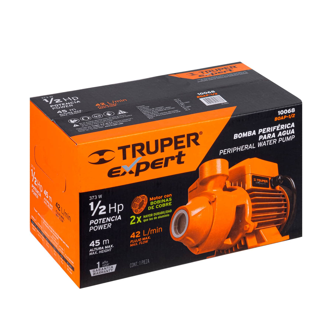 CJ-BOAP-1/2 Caja de empaque de repuesto para BOAP-1/2, Truper Expert
