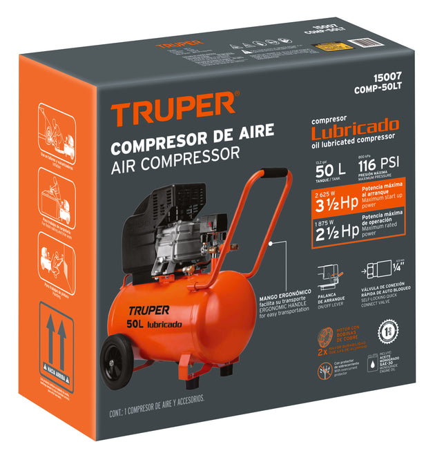 CJ-COMP-50LT Caja de empaque de repuesto para COMP-50LT, Truper