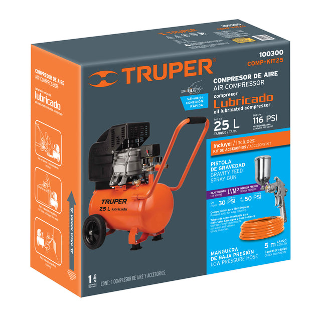 CJ-COMP-KIT25 Caja de empaque de repuesto para COMP-KIT25, Truper