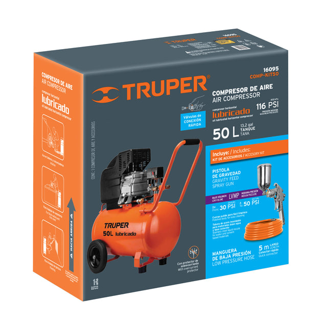 CJ-COMP-KIT50 Caja de empaque de repuesto para COMP-KIT50, Truper