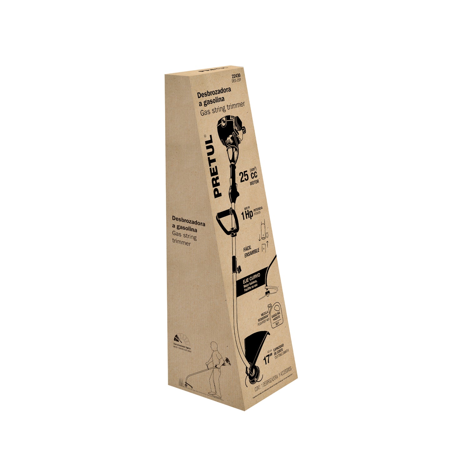 CJ-DES-25P Caja de empaque de repuesto para DES-25P, PRETUL