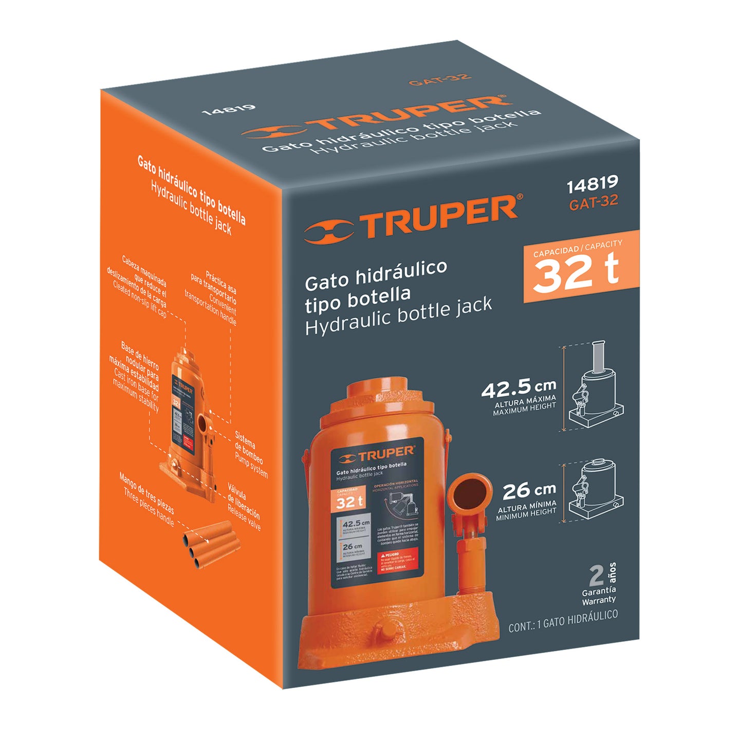 CJ-GAT-32 Caja de empaque de repuesto para GAT-32, Truper