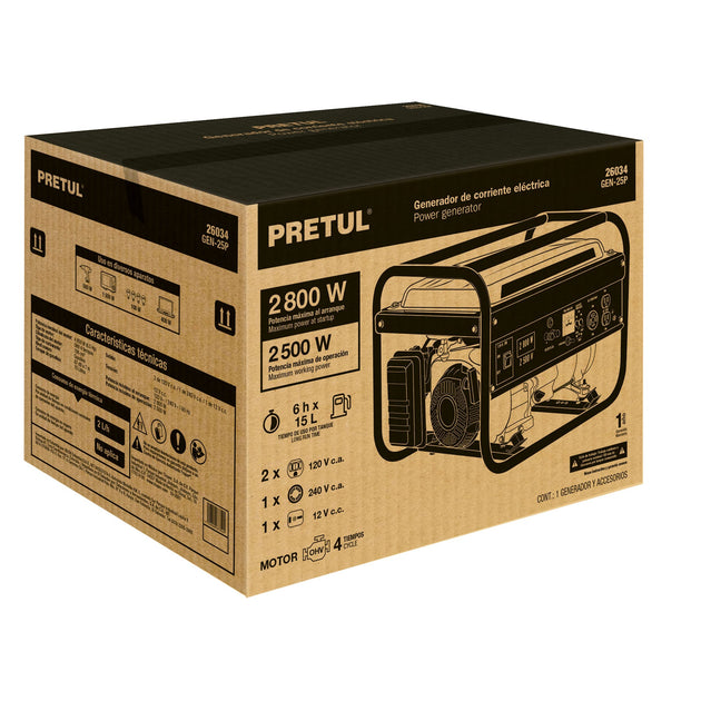 CJ-GEN-25P Caja de empaque de repuesto GEN-25P, PRETUL