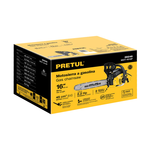 CJ-MOT-4516P Caja de empaque de repuesto para MOT-4516P, PRETUL
