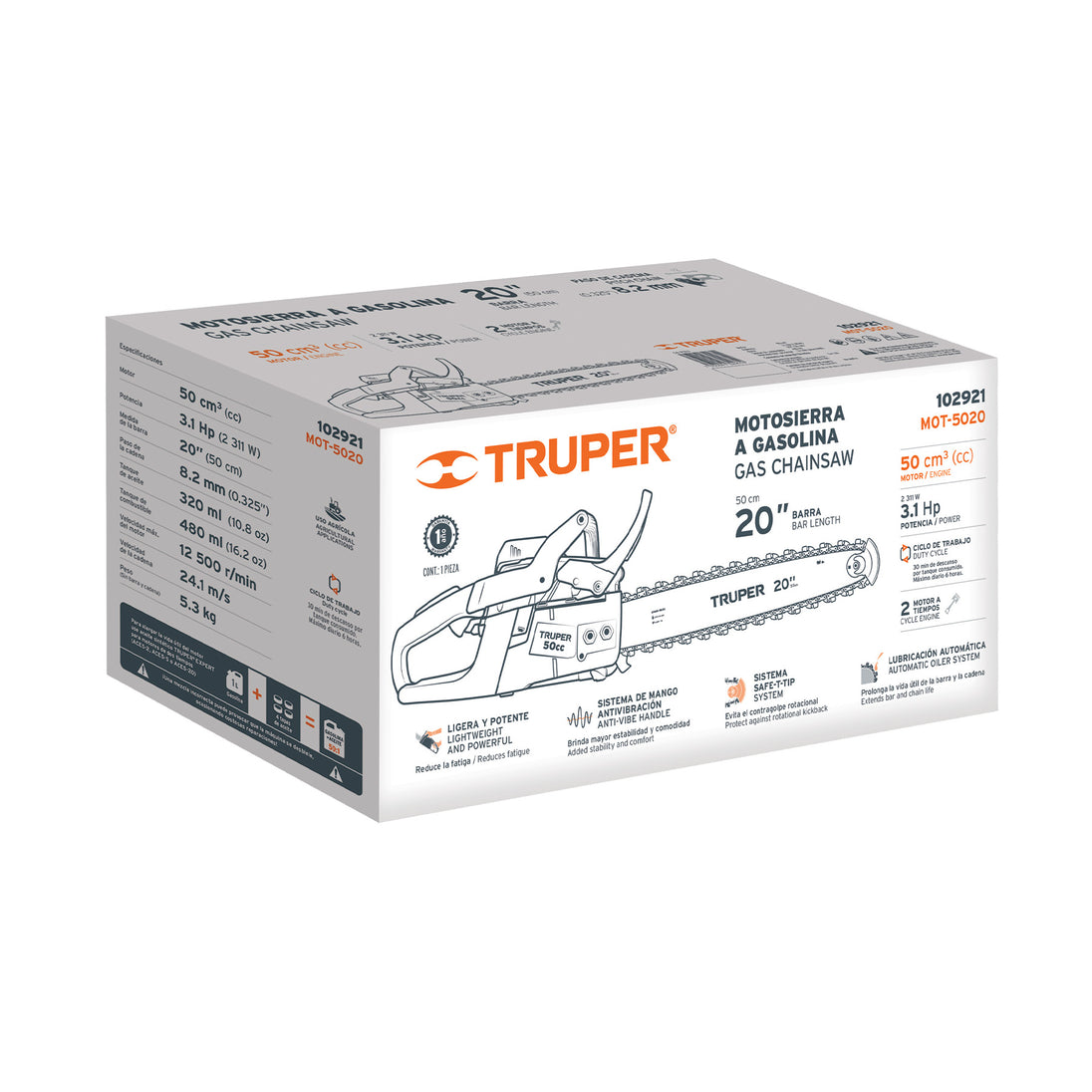 CJ-MOT-5020 Caja de empaque de repuesto para MOT-5020, Truper