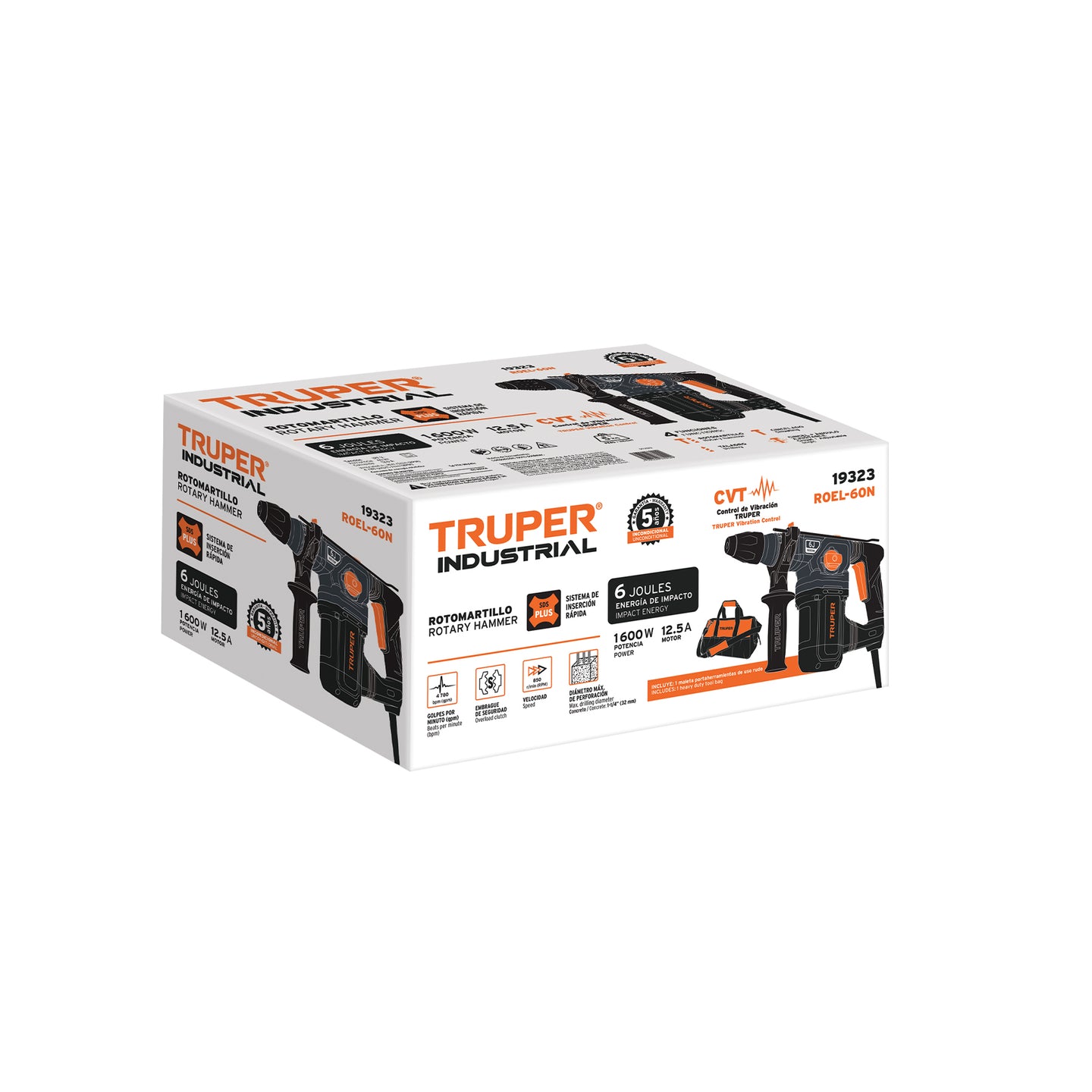 CJ-ROEL-60N Caja de empaque de repuesto para ROEL-60N, TRUPER INDUSTRIAL