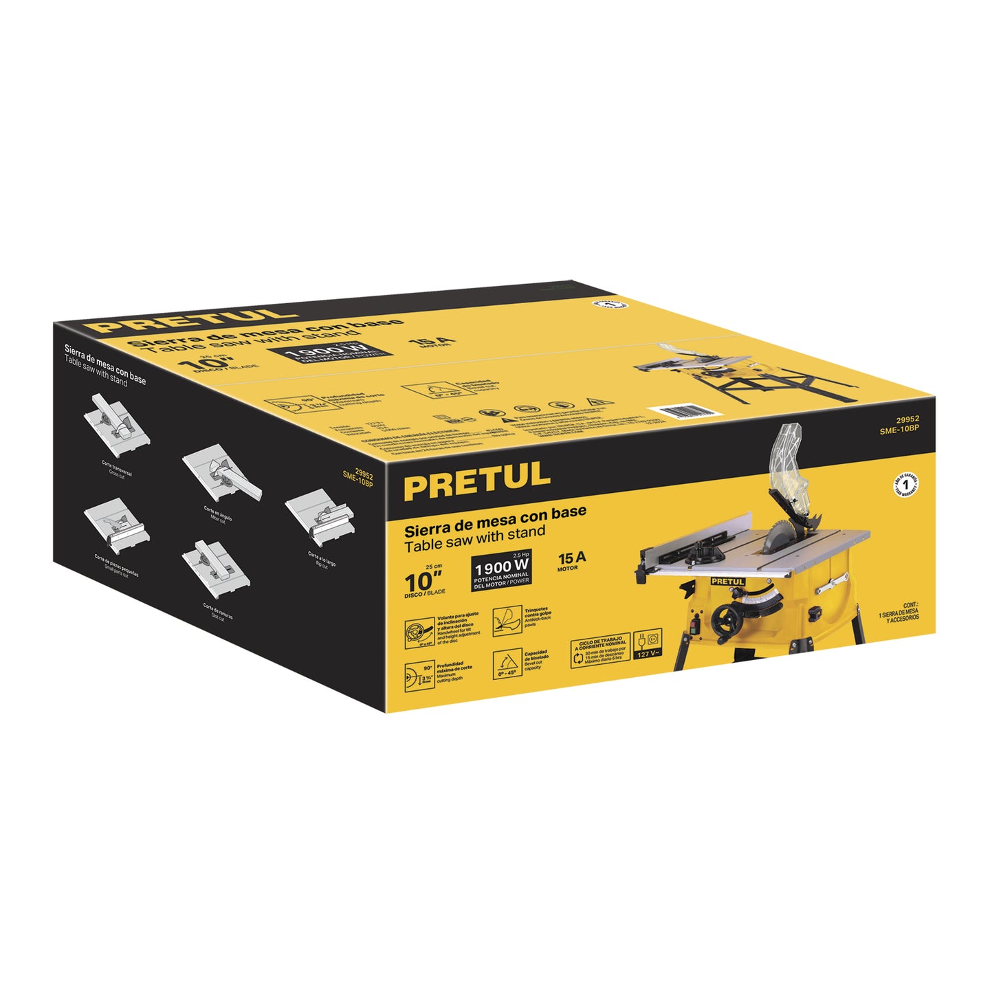 CJ-SME-10BP Caja de empaque de repuesto para SME-10BP, PRETUL