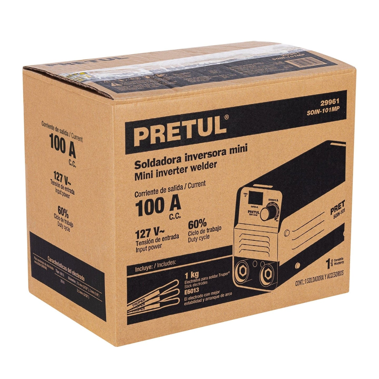 CJ-SOIN-101MP Caja de empaque de repuesto para SOIN-101MP, PRETUL