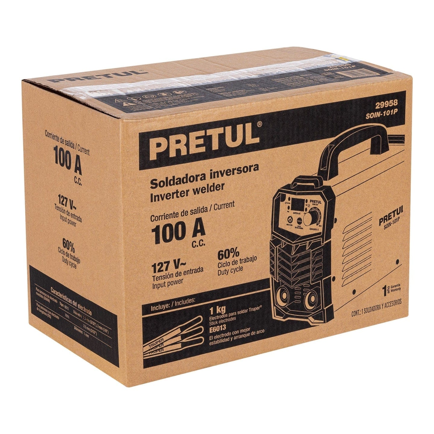 CJ-SOIN-101P Caja de empaque de repuesto para SOIN-101P, PRETUL