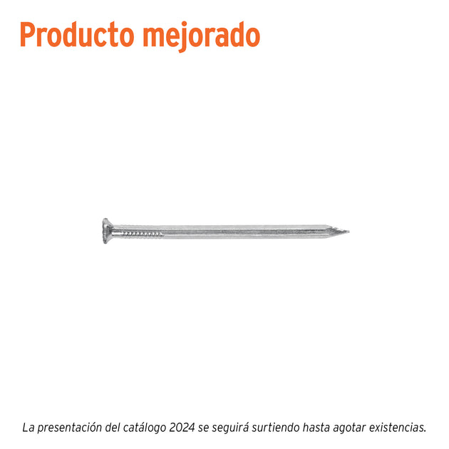 CLC-2-1/2G Bolsa con 1 kg de clavos para concreto galvanizados 2-1/2"