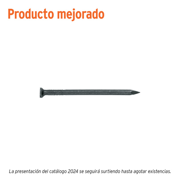 CLC-2-1/2N Bolsa con 1 kg de clavos para concreto negros 2-1/2", FIERO