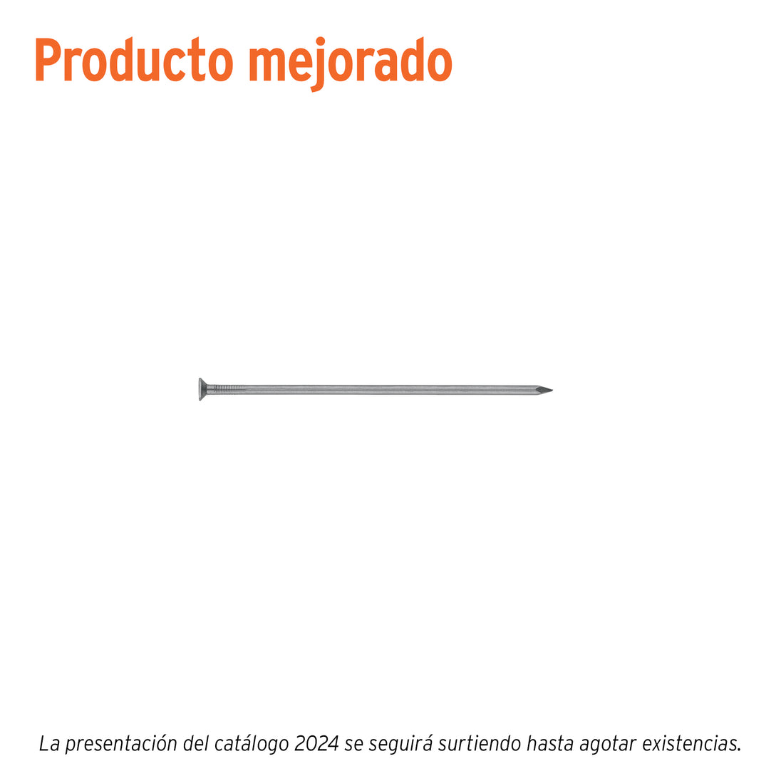 CLE-2-1/2B Bolsa con 1 kg de clavo estándar 2-1/2" con cabeza, FIERO