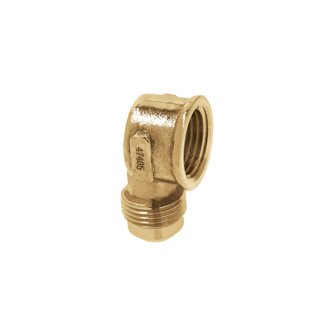 CLG-523 Codo para estufa a 90° de latón de 1/2 x 1/2", FOSET